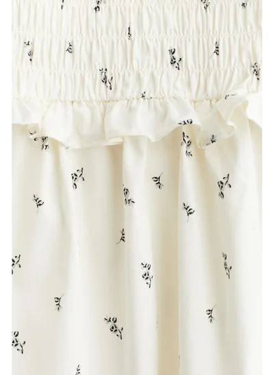 H&M Flutter-sleeved poplin dress