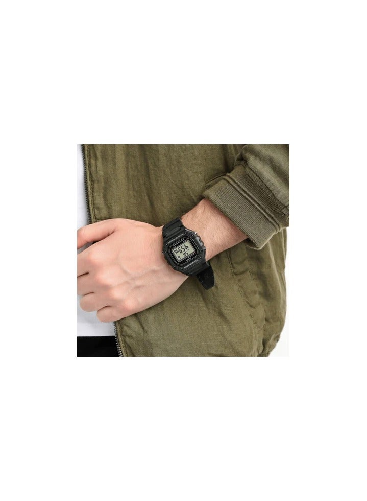 Casio W-218H-1AVDF Men's Youth Series Water Resistant Digital Watch, 25 mm, Black - Image 3