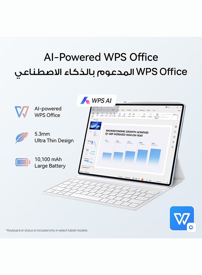 HUAWEI MatePad Air PaperMatte Edition White 8+8GB RAM + 256GB WiFi with FREE M-PENCIL + Keyboard + Mouse + All-in-one Care - Middle East Version - Image 5