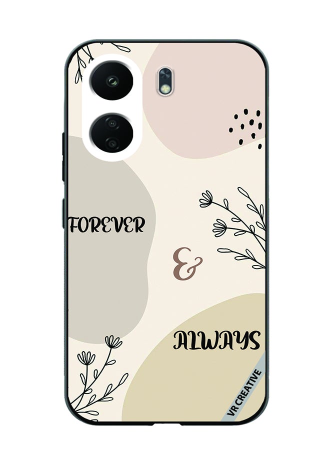 VR CREATIVE Protective Case Cover For Xiaomi Redmi 13C Forever And Always Design Multicolour - Image 1