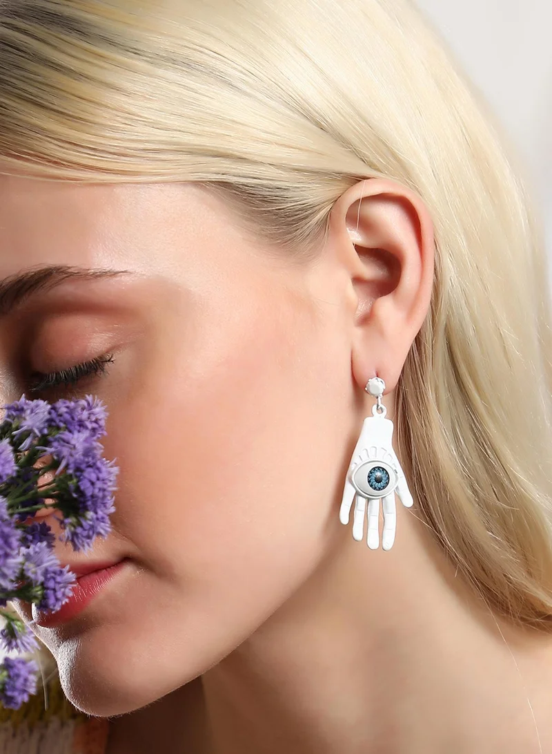 SOHI Hamsa Contemporary Artificial Drop Earring Jewellery