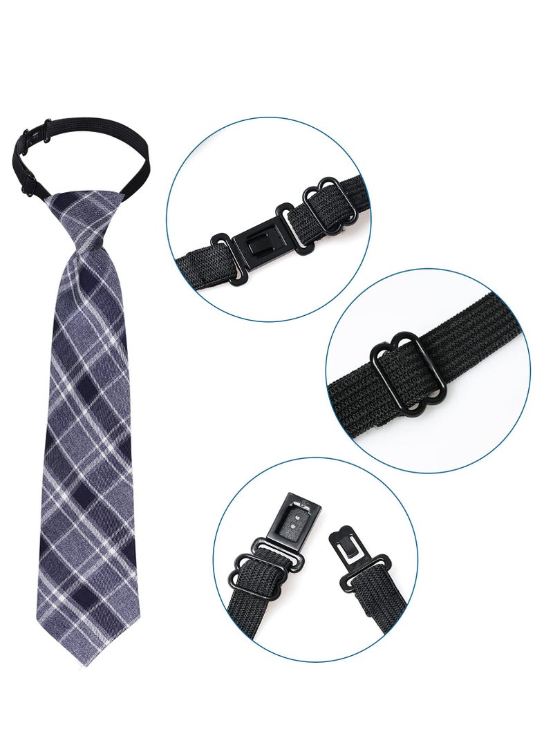 Adjustable Pre-tied Neck Ties for Boys and Babies - Knot-free Collar Accessories for Weddings, Graduations, and School Uniforms (Set of 5) - Image 4