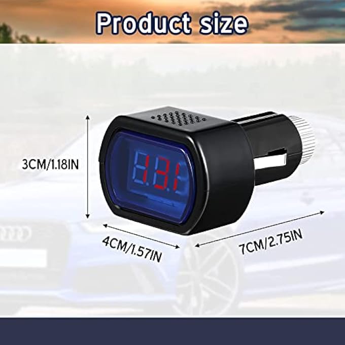 Unity Car Voltmeter Dc 12V 24V With Led Digital Display Panel Mini Vehicle Voltage Gauge Monitor For Auto Car Motorcycle Truck 4 Pcs - Image 4