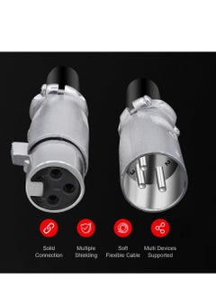 Excefore 10 Pieces 3 Pin XLR Male Female Microphone Audio Cable Connector, 5 Male and 5 Female XLR Mic Snake Plug, Microphone Audio Socket for High Conductivity and Ultra-Low Noise  - Image 5