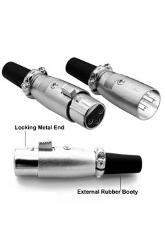 Excefore 10 Pieces 3 Pin XLR Male Female Microphone Audio Cable Connector, 5 Male and 5 Female XLR Mic Snake Plug, Microphone Audio Socket for High Conductivity and Ultra-Low Noise  - Image 4
