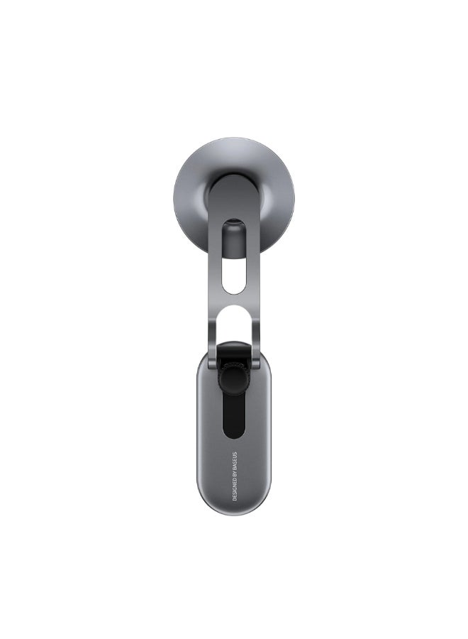 Baseus T-Space Series Magnetic Folding Car Phone Holder Silver and Black 4 x 5.7 x 11 cm C40151300S11-00 Silver and Black - Image 4