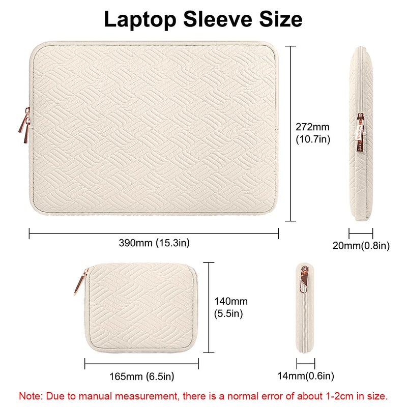 Arvok Laptop Case for MacBook Air 15 inch/MacBook Pro 16 inch, Dell XPS 15 Plus,15-inch MacBook Pro A1990 A1707, Water-Resistant Leather Case for HP/Dell/Lenovo/Asus/Acer/Samsung with Accessory Bag - Image 3
