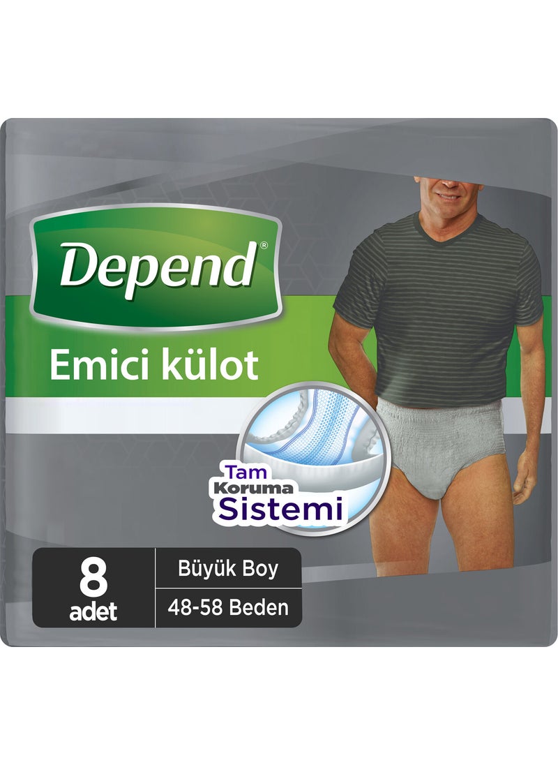 Absorbent Panties Large Size Men's Set of 8 - pzsku/Z9C015016FED6005BA0E0Z/45/_/1731226716/d4da5819-a42e-41ff-a5f4-8e5ffd13d67f