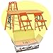 Figures Toy Company مجموعة كراسي طاولة السلم البرتقالية النهائية لشخصيات المصارعة - Image 2