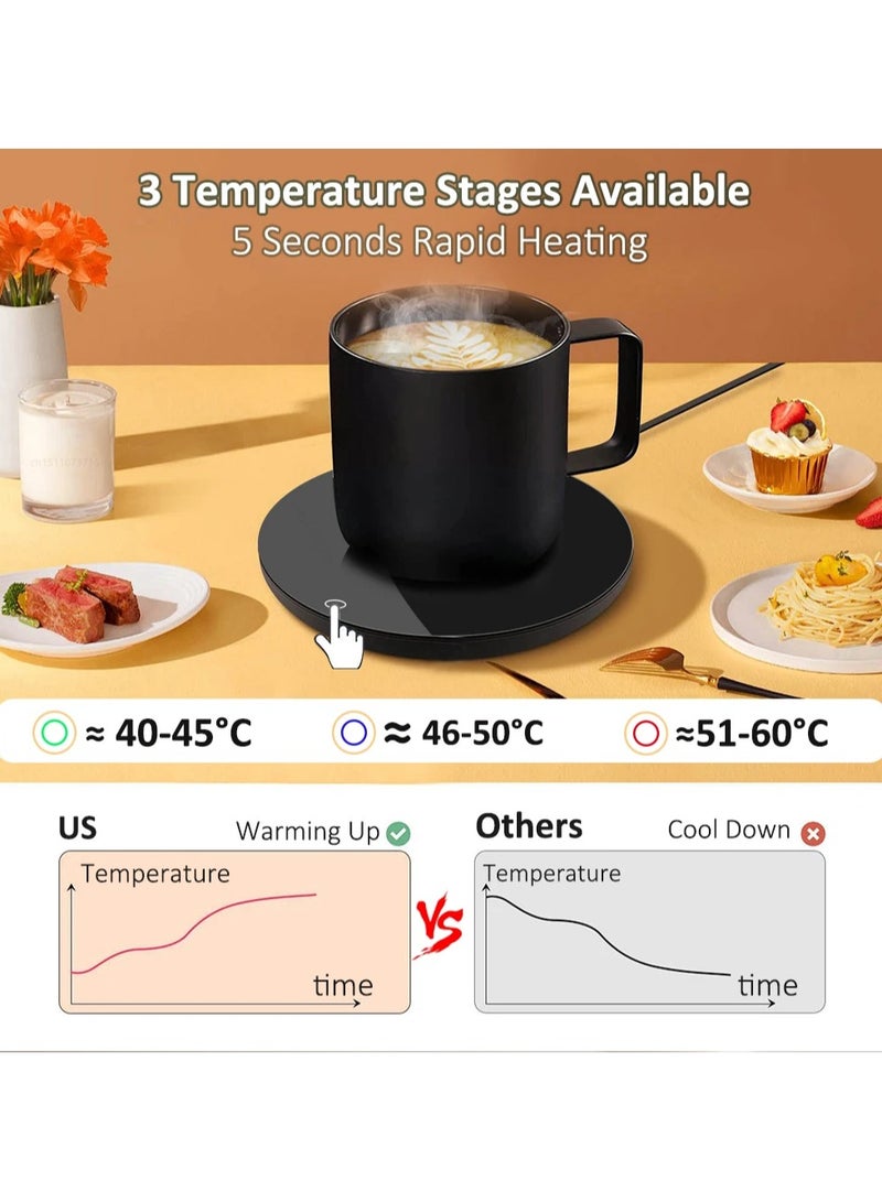 ارواق فنجان القهوة سخان مدفأة القدح USB لوحة التدفئة الكهربائية الحليب الشاي المياه ترموستاتي الوقايات كوب دفئا للمنزل مكتب عمل تيار مستمر 5 فولت - Image 1