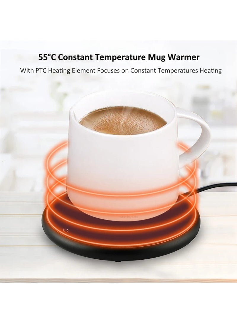 ارواق فنجان القهوة سخان مدفأة القدح USB لوحة التدفئة الكهربائية الحليب الشاي المياه ترموستاتي الوقايات كوب دفئا للمنزل مكتب عمل تيار مستمر 5 فولت - Image 2