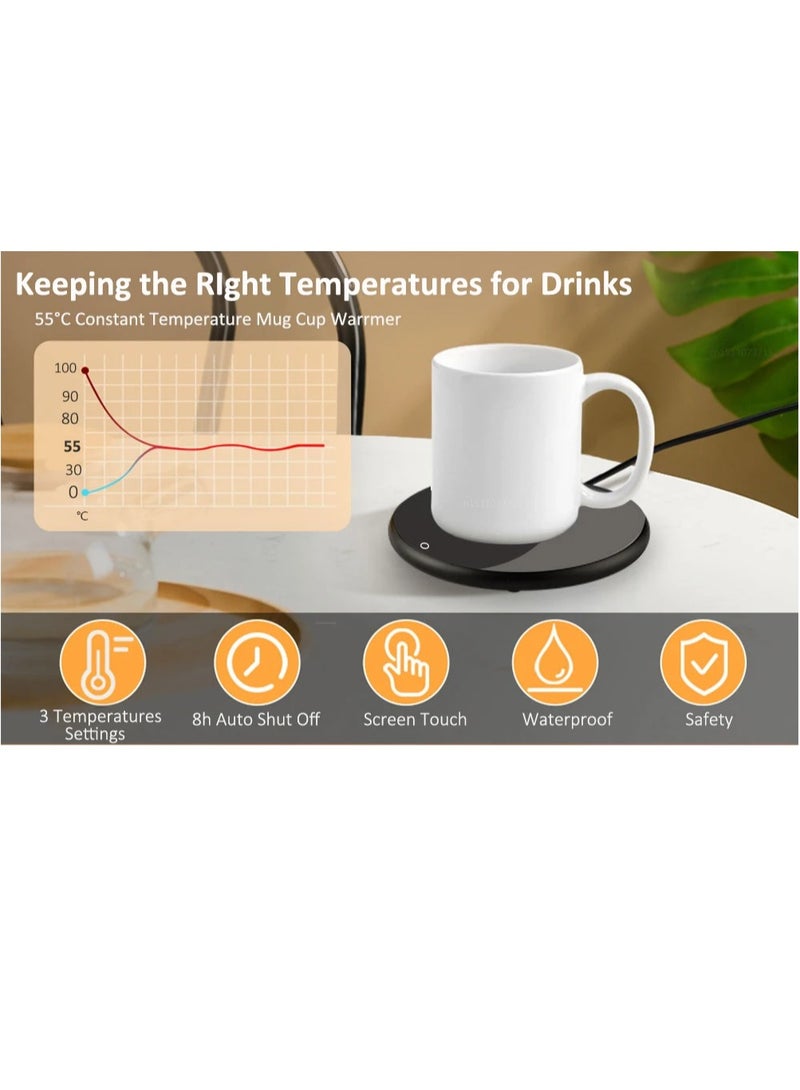 ارواق فنجان القهوة سخان مدفأة القدح USB لوحة التدفئة الكهربائية الحليب الشاي المياه ترموستاتي الوقايات كوب دفئا للمنزل مكتب عمل تيار مستمر 5 فولت - Image 3