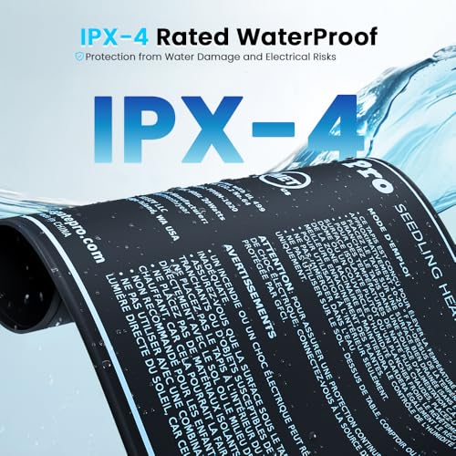 Propagate Pro Seedling Heating Mat | Fits (1) Standard 1020 Tray | Germination Grow Heat Pad for Seed & Starter Plants Soil Warmer for Indoor Home Gardening (10x20 Single) - Image 4