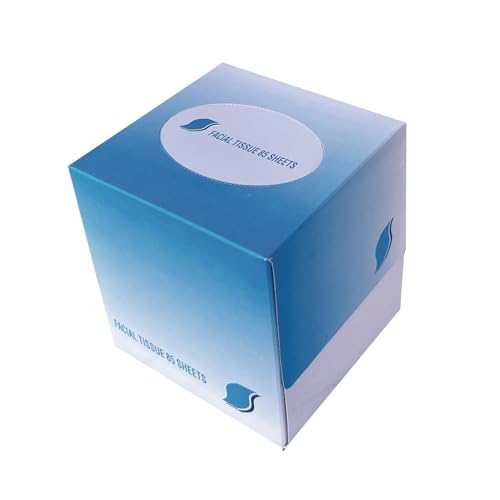 GEN 852D Facial Tissue Cube Box, 2-Ply, White, 85 Sheets/Box, 85 per Box (Case of 36 Boxes) - Image 1