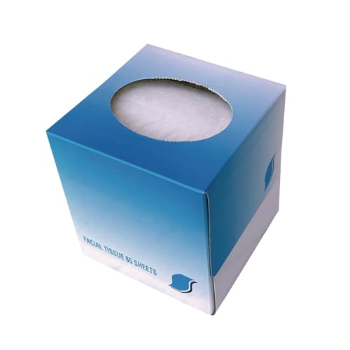 GEN 852D Facial Tissue Cube Box, 2-Ply, White, 85 Sheets/Box, 85 per Box (Case of 36 Boxes) - Image 3