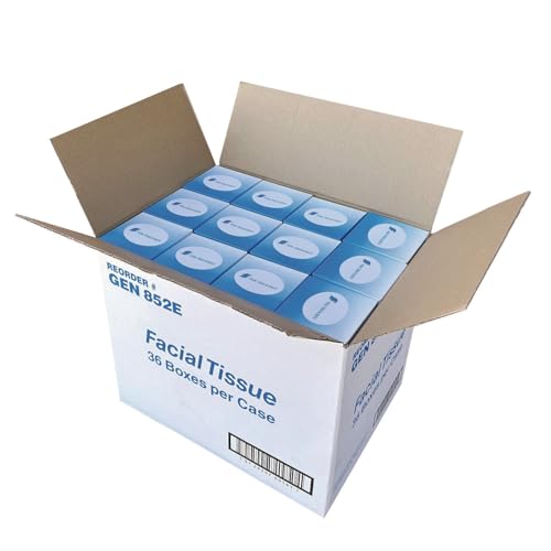 GEN 852D Facial Tissue Cube Box, 2-Ply, White, 85 Sheets/Box, 85 per Box (Case of 36 Boxes) - Image 5