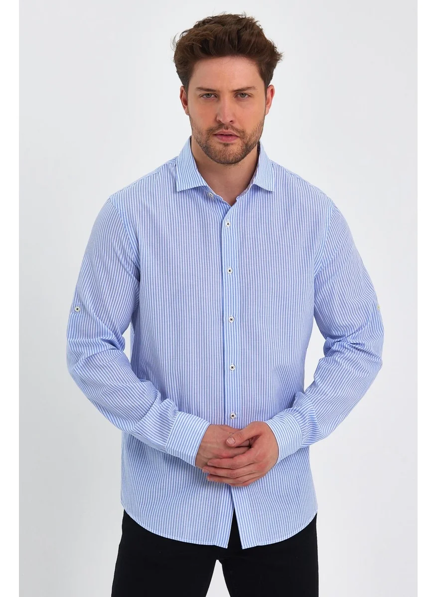 Alexander Gardi Striped Regular Fit Shirt (ERKK5903)