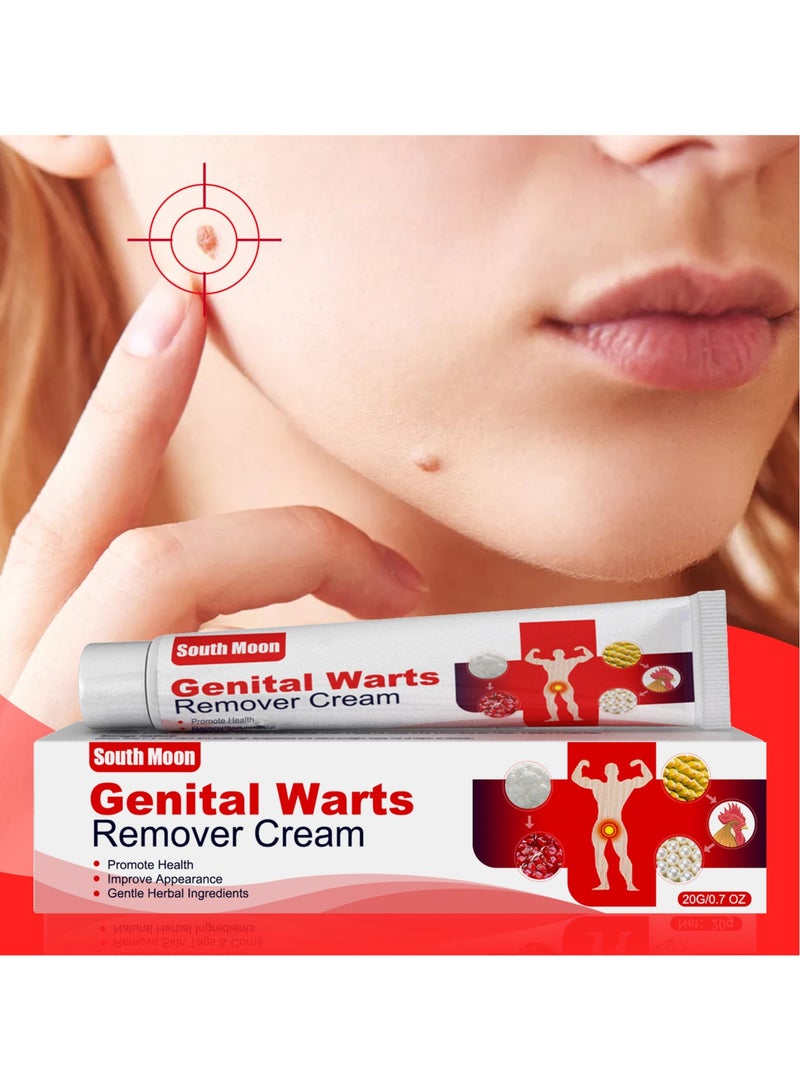 SOUTH MOON 2-PACK Wart Removal Cream,  Wart Remover for Genital Warts, Plantar Warts, Common Warts, Corns, Wart Cream 20g*2 - Image 2