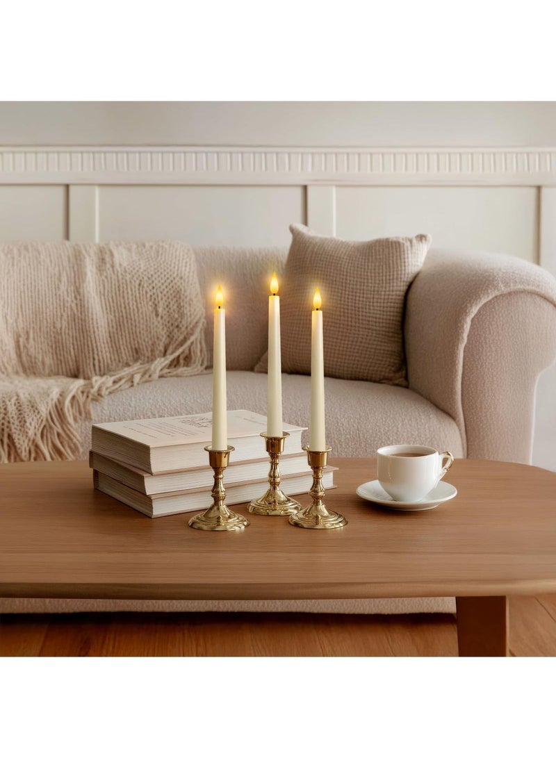 موندا مجموعة من 6 شموع LED ناعمة بلون بيج بدون لهب مع جهاز تحكم عن بعد ومؤقت، أضواء زخرفية آمنة وخالية من الدخان للمنزل، رمضان، حفلات الزفاف والحفلات - Image 5