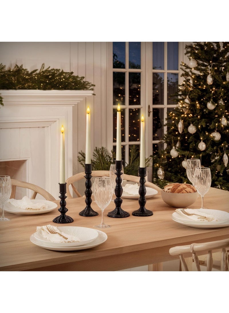 موندا مجموعة من 6 شموع LED ناعمة بلون بيج بدون لهب مع جهاز تحكم عن بعد ومؤقت، أضواء زخرفية آمنة وخالية من الدخان للمنزل، رمضان، حفلات الزفاف والحفلات - Image 3