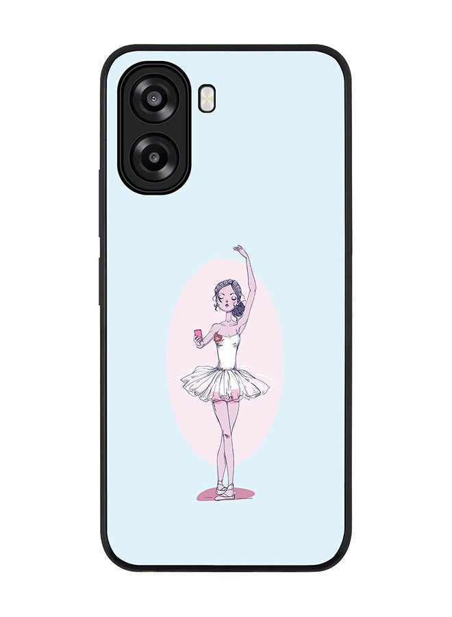 Stylizedd For Oppo A6x 5G / A6x 4G Case,Slim fit Camera Protection, Shockproof Thin Phone cover  - Twirling Ballerina - Image 1