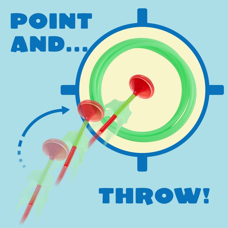 JOYIN Lawn Darts Game Set for Kids and Adults - Glow in The Dark Outdoor Lawn Games for Adults and Family, Soft Tip Darts Set for Kids Camping, Outside Yard - Image 4