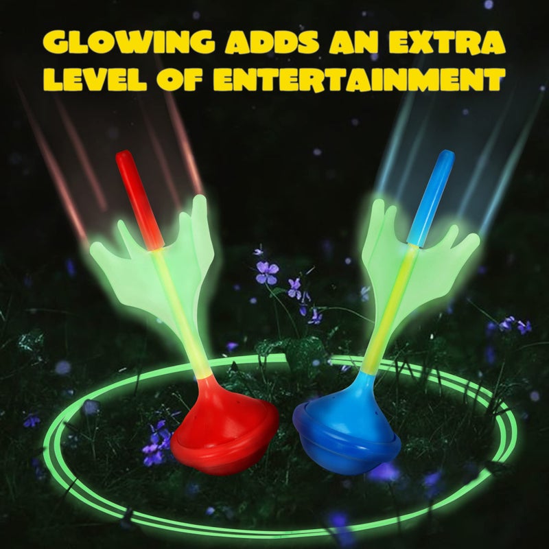JOYIN Lawn Darts Game Set for Kids and Adults - Glow in The Dark Outdoor Lawn Games for Adults and Family, Soft Tip Darts Set for Kids Camping, Outside Yard - Image 2