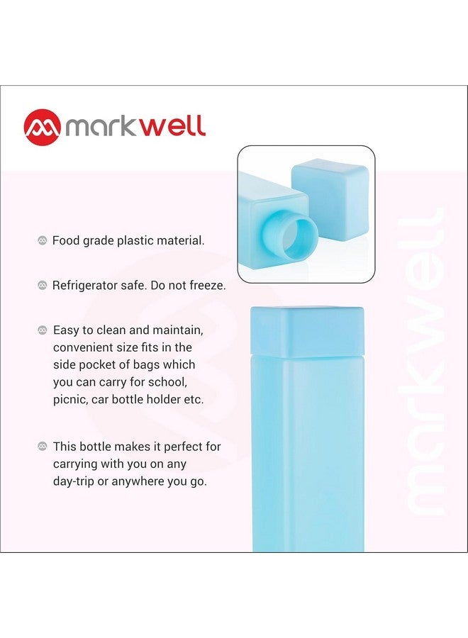 MARKWELL 100% Food Grade Premium Plastic Refrigerator Water Bottles For Fridge Set Of 6, 1 Litre (6) - Image 3