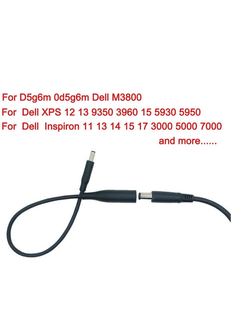 Ntech - Ntech Dongle Tip Adapter for Dell Connector Converter Cable 7.4mm Female to 4.5mm Male for D5g6m 0d5g6m Dell M3800 XPS 12 13 9350 3960 15 5930 5950 Dell 11 13 14 15 17 3000 5000 7000 - Image 1