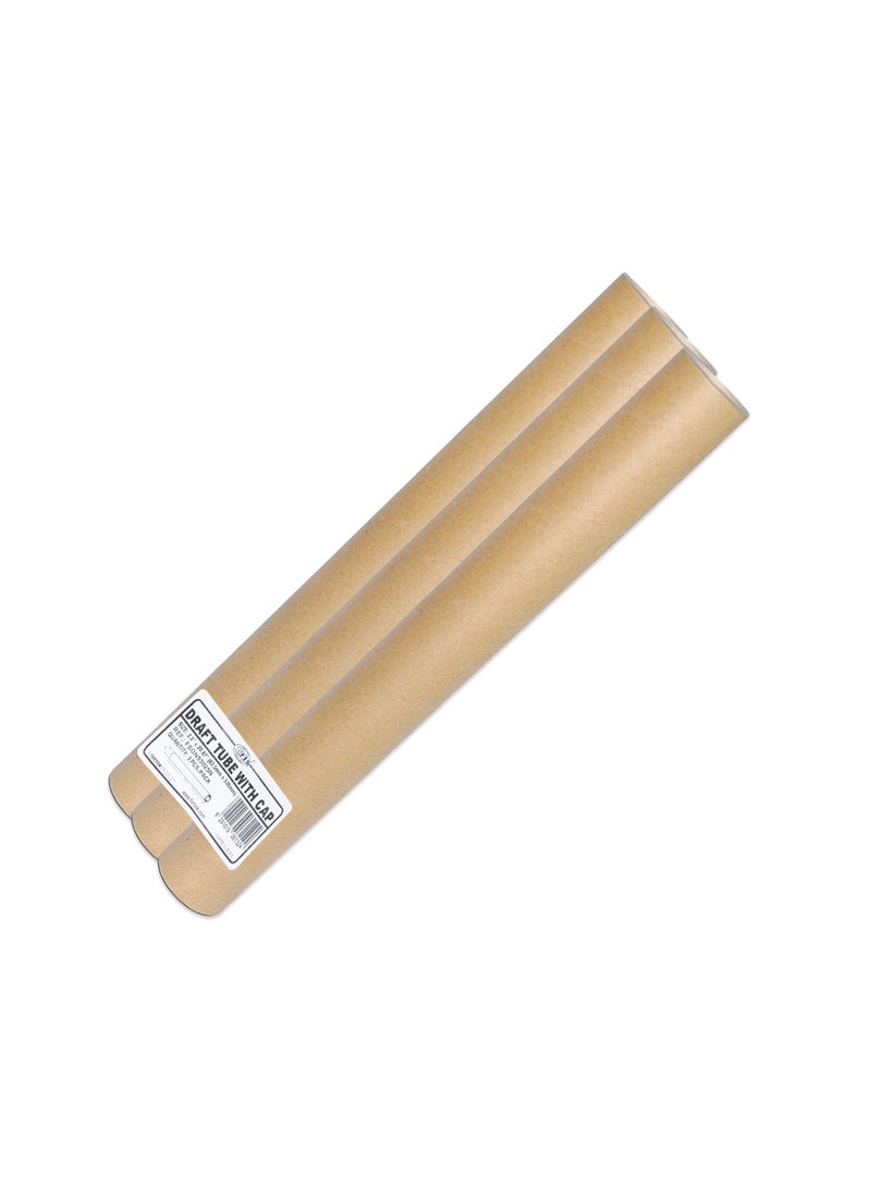 FIS Draft Tube With Cap Size: 2.5"X530MM Pack of 3 - FSGN53025N-Pack - Image 1