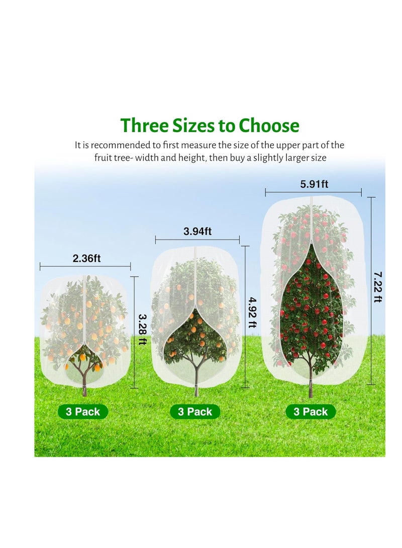 general Fruit Tree Netting with Zipper and Drawstring,2.62 * 3.28 Ft Bird Garden Netting for Garden Protection,Cover for Blueberry Tomato Strawberry and Plants Protection from Insect Squirrels Birds - Image 5