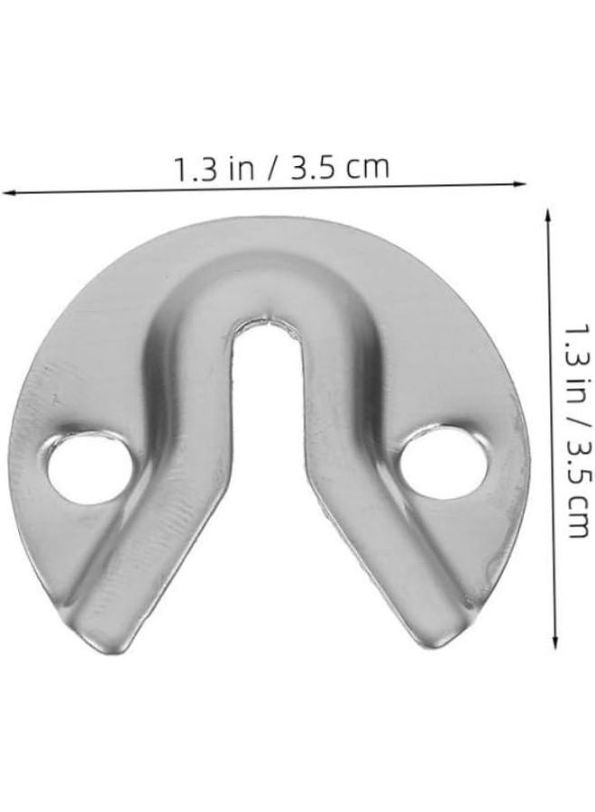 Luxshiny 20 قطعة من علاقات الثقب المعدنية الثقيلة للإطارات والمرايا والخزانات سهلة التركيب - Image 3