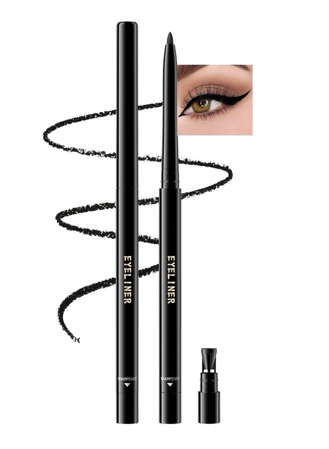 LYSdefeu Black Gel Eyeliner Pencil,Waterproof Eye Liner Waterline Pen for Women Girl - Image 1