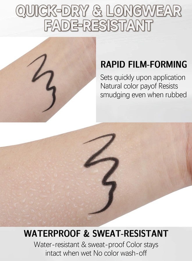 LYSdefeu Black Gel Eyeliner Pencil,Waterproof Eye Liner Waterline Pen for Women Girl - Image 4