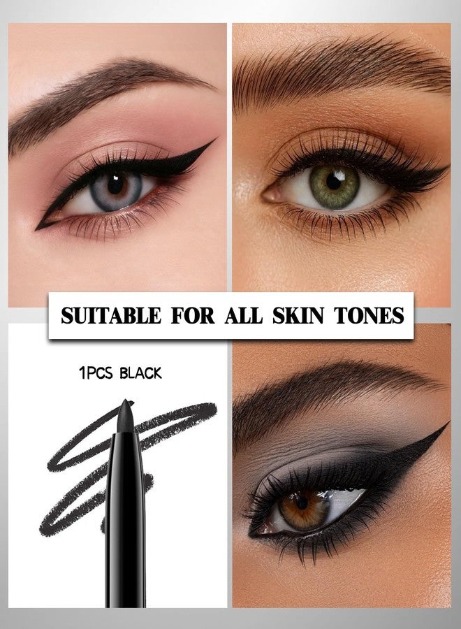 LYSdefeu Black Gel Eyeliner Pencil,Waterproof Eye Liner Waterline Pen for Women Girl - Image 2