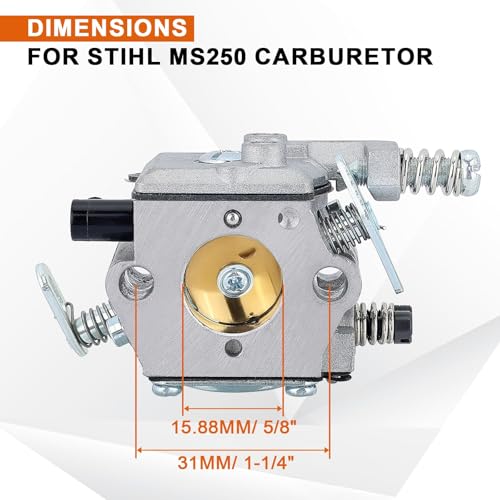 Savior MS250 Carburetor for Stihl MS250 Carburetor 021 023 025 MS210 MS230 MS 250 MS 210 MS 230 Chainsaw Replace WT286 1123-120-0605 - Image 2