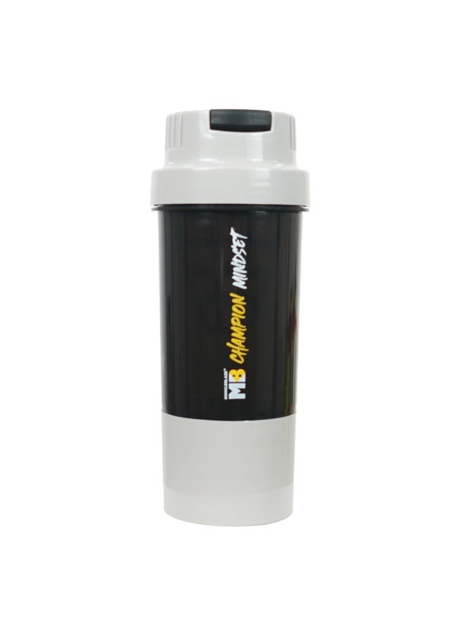 مسل بلايز زجاجة خلط المكملات MuscleBlaze Tornado (سعة 500 مل) | زجاجة مزودة بحجرة إضافية | مانعة للتسرب وخالية من مادة BPA | مصنوعة من البلاستيك - Image 3
