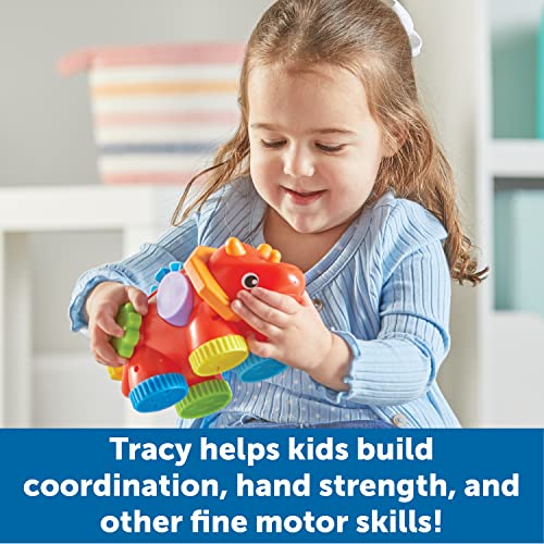 Learning Resources Tracy the Fidget Triceratops Toddler Montessori Toys Stacking Shape Gifts For Boys And Girls Sorting And Matching Skill Activities Educational Games Ages 18 Months - Image 3