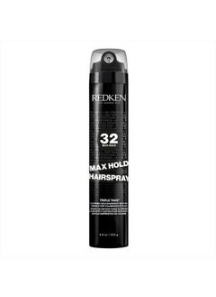 REDKEN Redken Max Hold Hairspray 32 | Extreme Maximum High Hold Hairspray | Long-Lasting Lift & Body | All-Day Style Control | Dry Finish | 24 Hour Humidity Resistance | | For All Hair Types | 9 Oz  - Image 1