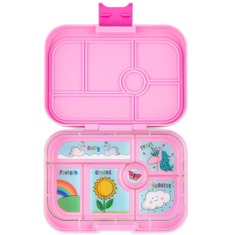 Yumbox Original Leakproof Bento Lunch Box for Kids 6Compartment Portion Control Container Power Pink Unicorn tray