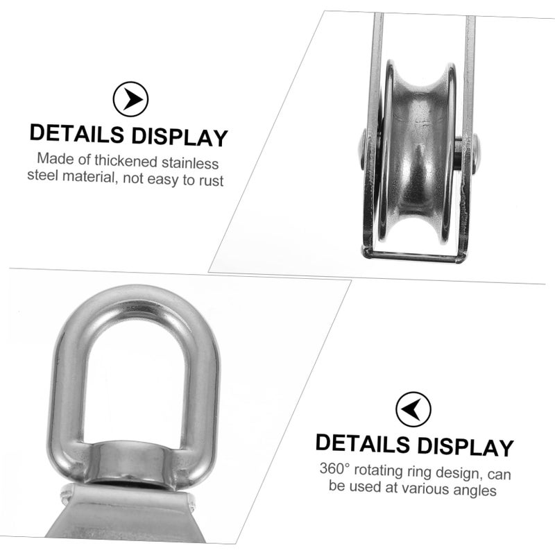 Heavy Duty Single Pulley Roller for Lifting Towing Fitness 2 Inch High Load Bearing Capacity - Image 5