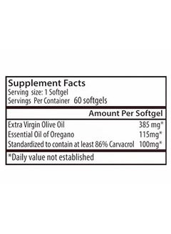 Zane HELLAS Probably the best oregano oil products in the world Zane Hellas Oregano Oil Softgels. Extra Strength. Every Softgel Contains 15% Greek Essential Oil of Oregano. 64 mg Carvacrol per Softgel. 60 Softgels. Pack of 2  - Image 4