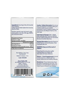 Zane HELLAS Probably the best oregano oil products in the world Zane Hellas Oregano Oil Softgels. Extra Strength. Every Softgel Contains 15% Greek Essential Oil of Oregano. 64 mg Carvacrol per Softgel. 60 Softgels. Pack of 2  - Image 3