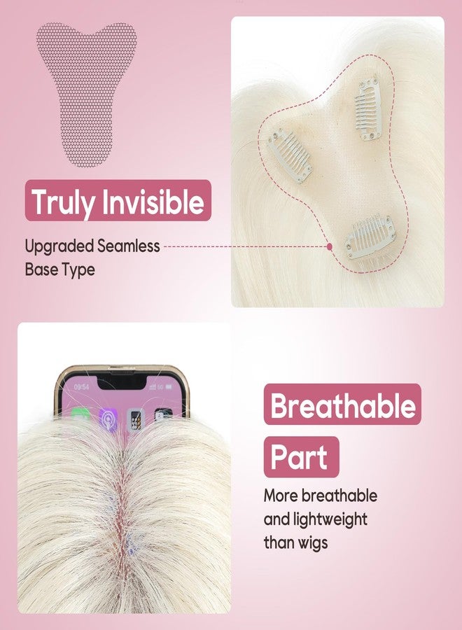 ريتشو وصلات شعر ريتشو للنساء من شعر بشري طبيعي، وصلات شعر بشري سلسة مع غرة، وصلات شعر بمشابك ثلاثية الأبعاد بزاوية 360 درجة مع غرة للاستخدام اليومي، رمادي - Image 3