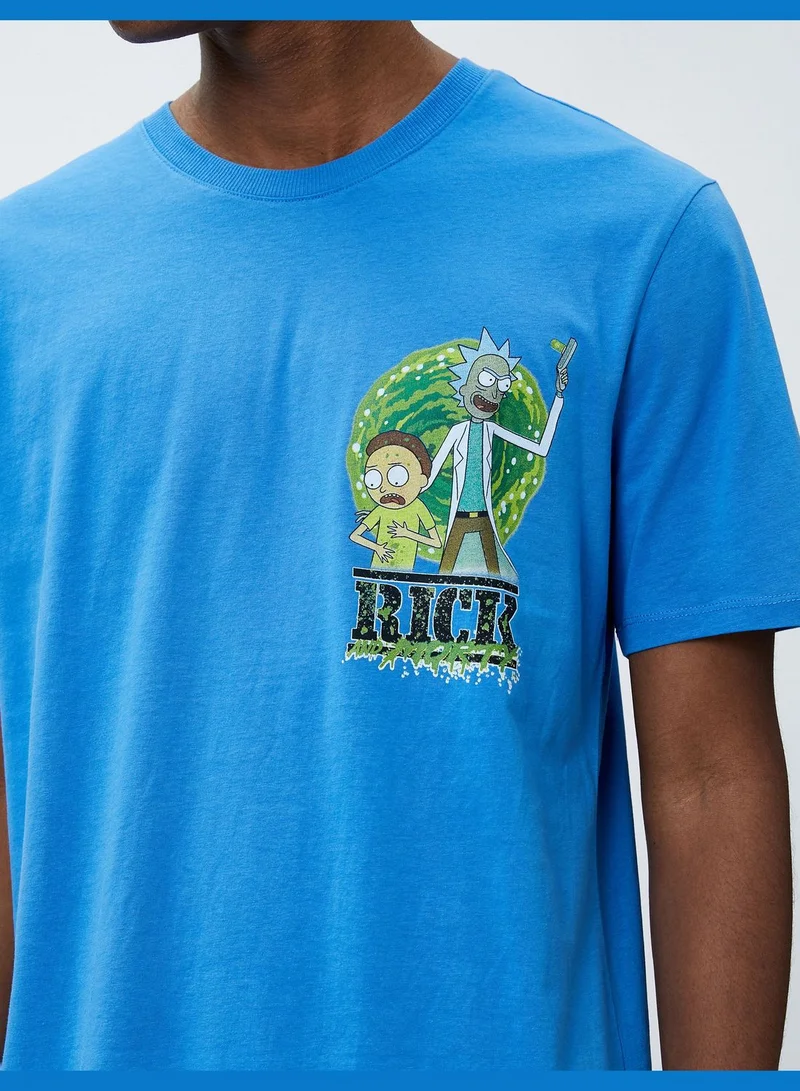 كوتون Rick and Morty T-Shirt Cotton Licensed Printed