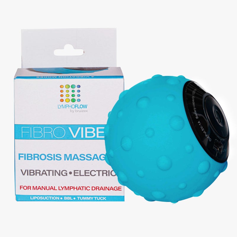 Bruizex Bruizex Fibrosis Lymphatic Massager FibroViber Handheld Vibrating Body Massage Ball for Fibrosis Treatment Lymphatic Drainage Tool for Post Surgery Recovery After Liposuction BBLTummy Tuck