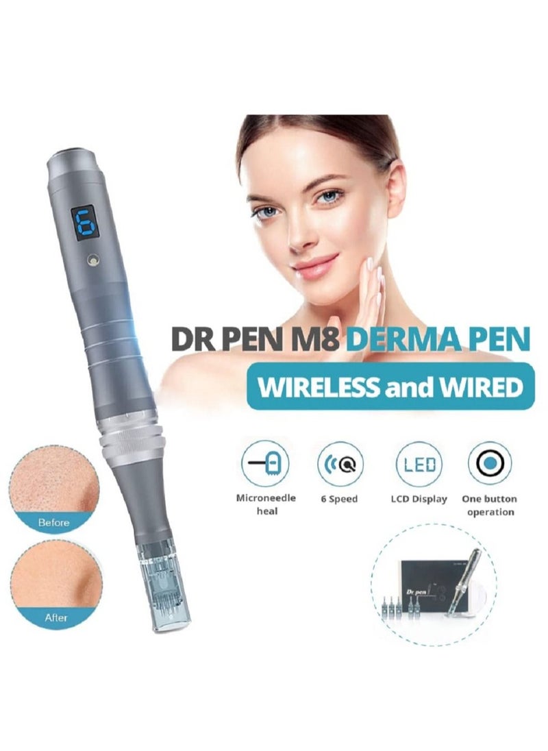 Dr.pen Wireless Dr.pen Ultima M8 Microneedling Pen with 6Pcs 16Pin Needle Cartridges Derma Pen Beauty Skin Care Kit MTS Machine  - Image 3