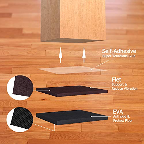 Yelanon Non Slip Furniture Pads -8pcs 6" Grippers Hardwood Floors, Non Skid for Furniture Legs,Self Adhesive Rubber Furniture Feet, Anti Slide Furniture Floors Protectors for Keep Couch Stoppers - Image 4