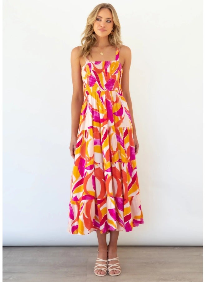 New Casual Dress Printed High-waist Skirt - Image 1