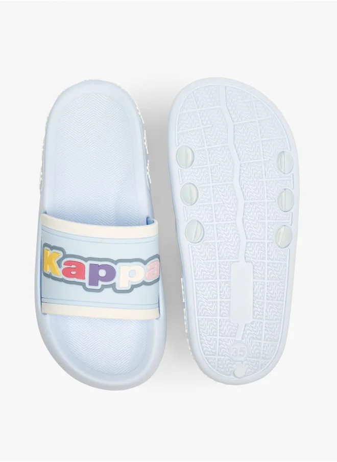 كابا Girls Logo Applique Slip-On Slides